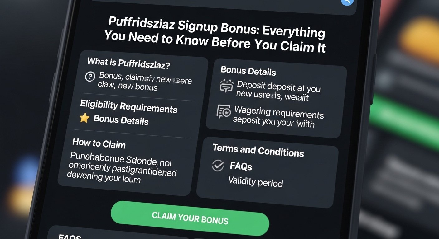 Puffridsziaz Signup Bonus